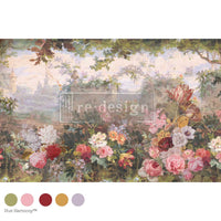 Heirloom Horizon Découpage Décor Tissue Paper – 1 Sheet (19.5″ X 30″), Floral Paper