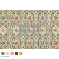 The Medallion Meadow Découpage Décor Tissue Paper – 1 Sheet (19.5″ X 30″), Floral Paper