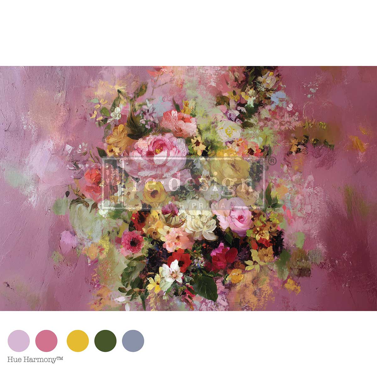 Magenta Mirage Décor Tissue Paper – 1 Sheet (19.5″ X 30″), Floral Paper