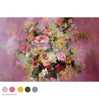 Magenta Mirage Décor Tissue Paper – 1 Sheet (19.5″ X 30″), Floral Paper