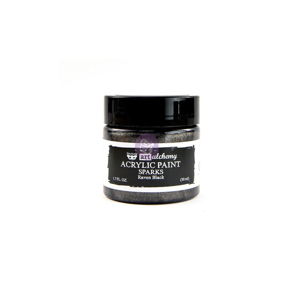Raven Black Paint, Sparks Paint, Art Alchemy – Sparks, 1.7 fl.oz (50ml)
