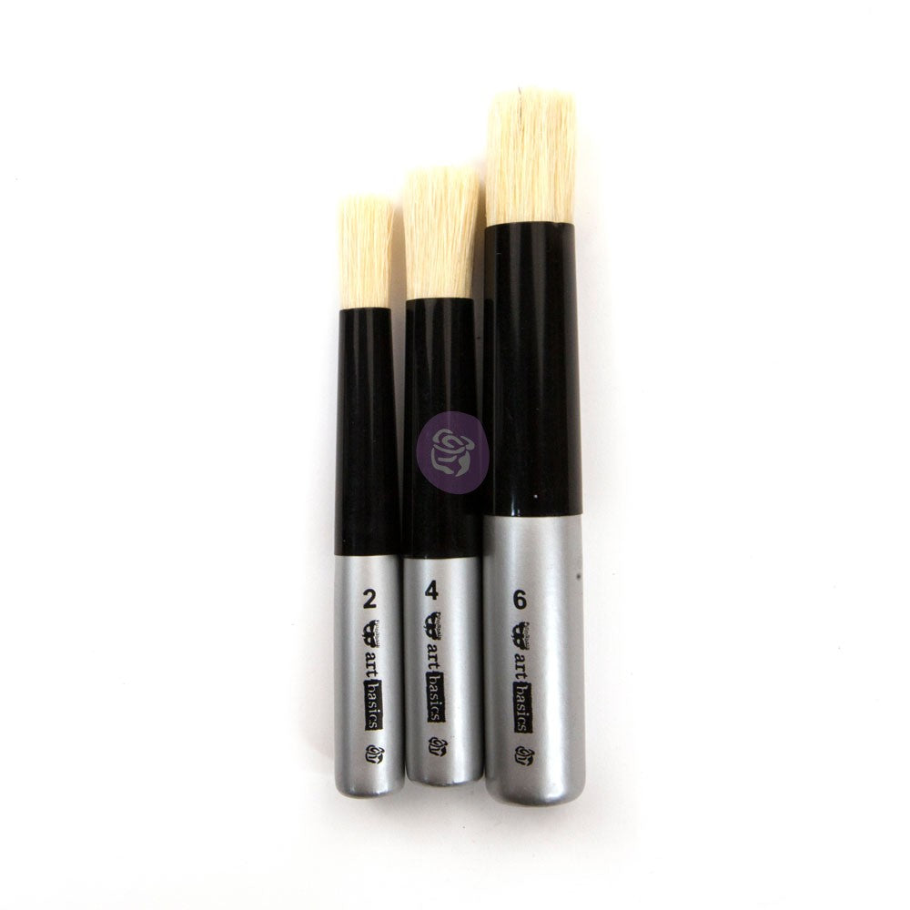 ART BASICS – DABBING BRUSH SET OF 3 - 3 pcs, sizes 4.75"x0.75", 4.75"x0.5",