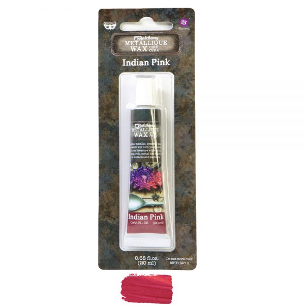 Art Alchemy- Metallique Wax - Indian Pink .68oz (20ml)