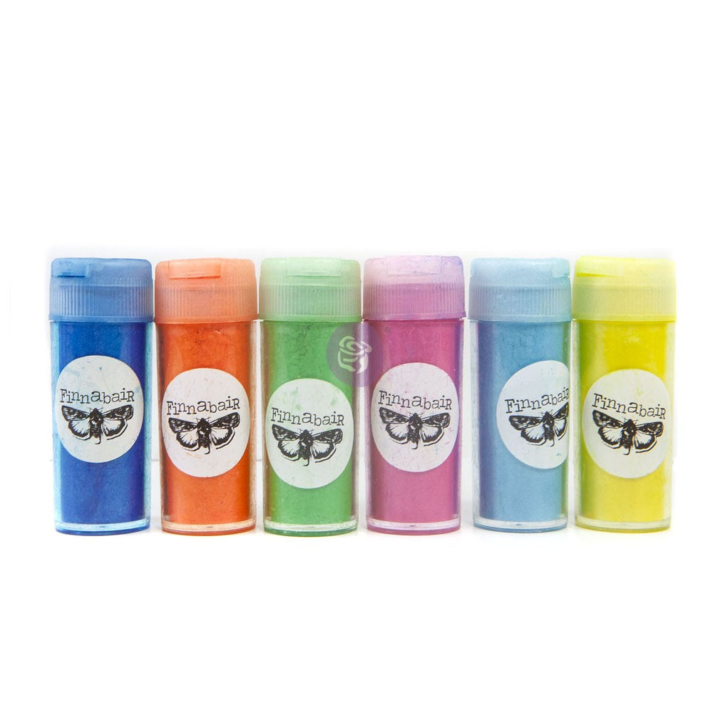 Paradise Mica Powder Set, Art Ingredients, Mica Powder, 6 bottles x 7 grams each