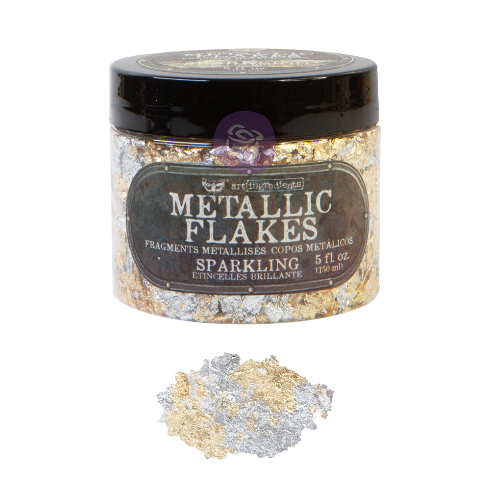 Art Ingredients – Metal Flakes – Sparkling Foil Flakes, Silver and Gold Foil Flakes