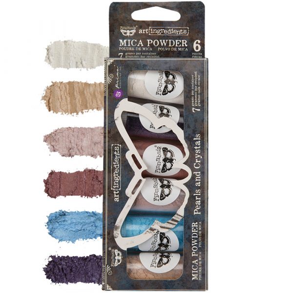 Art Ingredients - Mica Powder Set - Pearls and Crystals - 6 bottles x 7 grams each