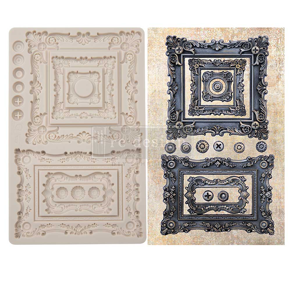 Baroque Frames Mould, Finnabair Moulds - Baroque Frames