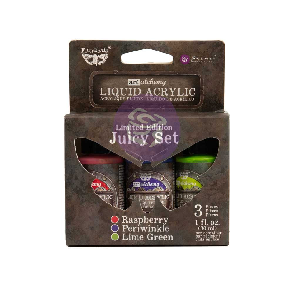Limited Edition Liquid Acrylic Set - Juicy - 3 colors x 1 fl oz (30 ml) each