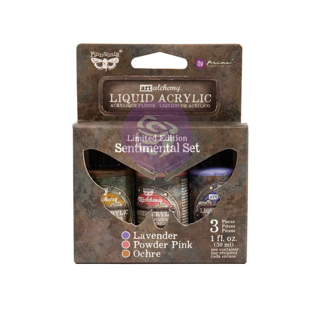 Limited Edition Liquid Acrylic Set - Sentimental - 3 colors x 1 fl oz (30 ml) each