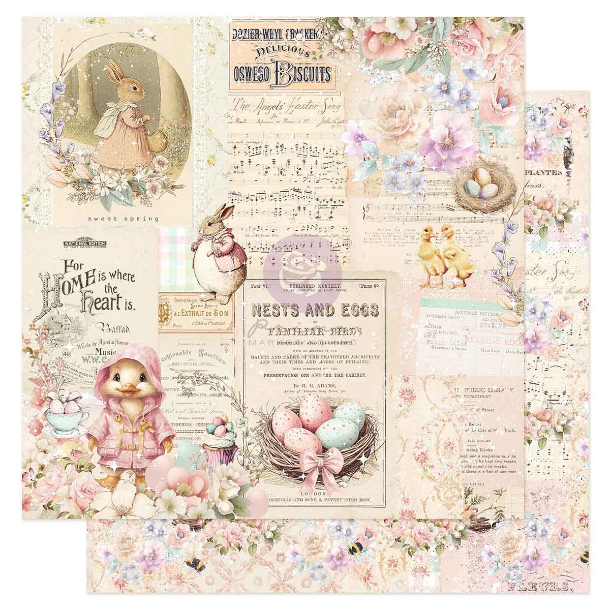 Sweet Spring Collection 12x12 Sheet - Home Is Where The Heart Is