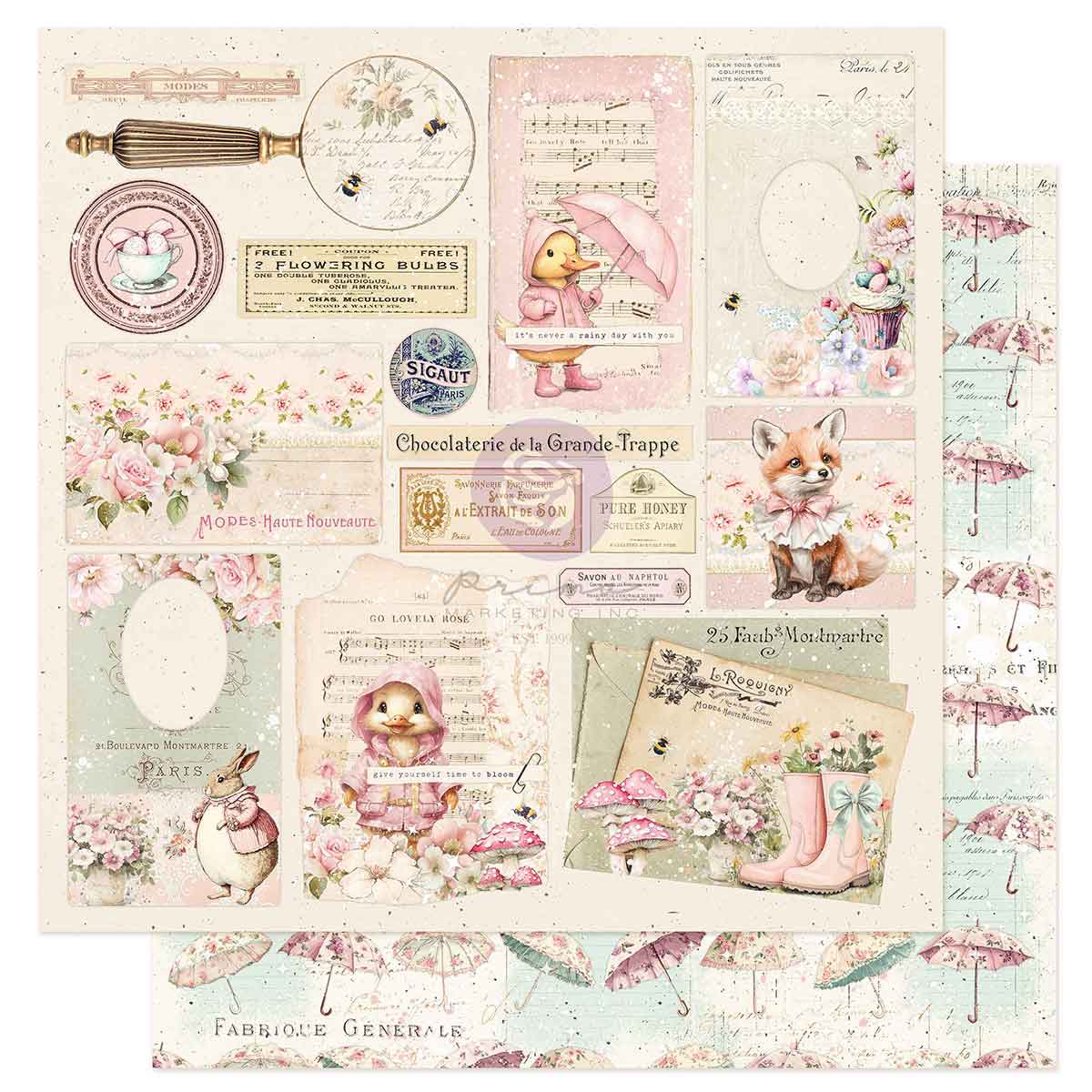 Sweet Spring Collection 12x12 Sheet - Never A Rainy Day With You