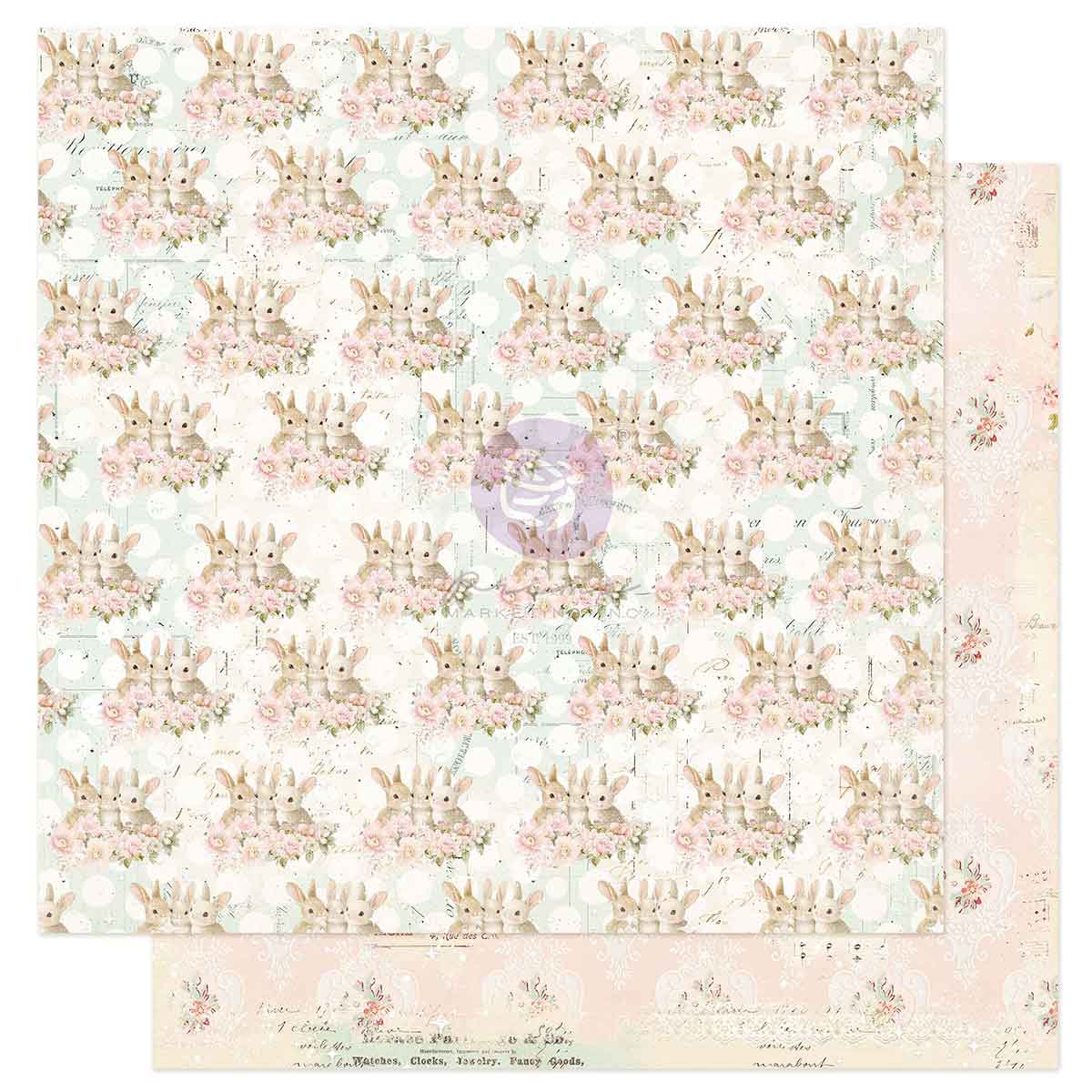 Sweet Spring Collection 12x12 Sheet - Bunny Hugs