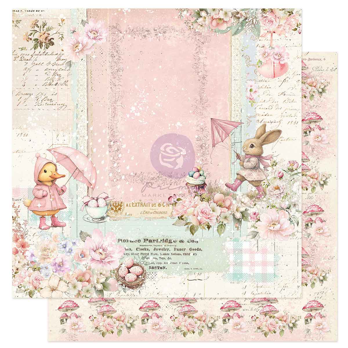 Sweet Spring Collection 12x12 Sheet - Rainy Day Kisses