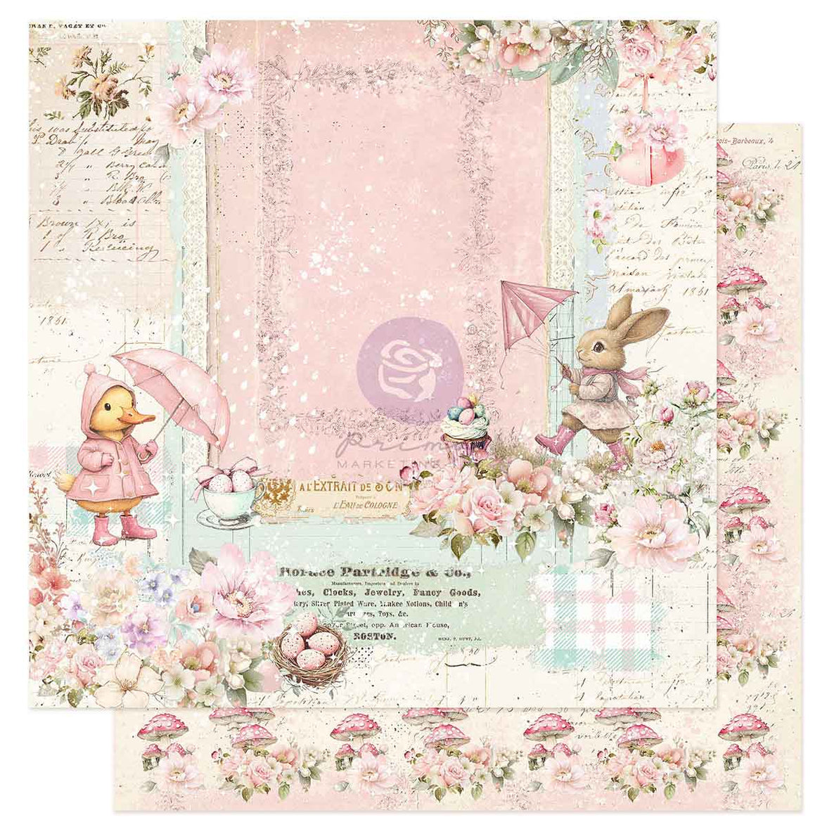 Sweet Spring Collection 12x12 Sheet - Rainy Day Kisses
