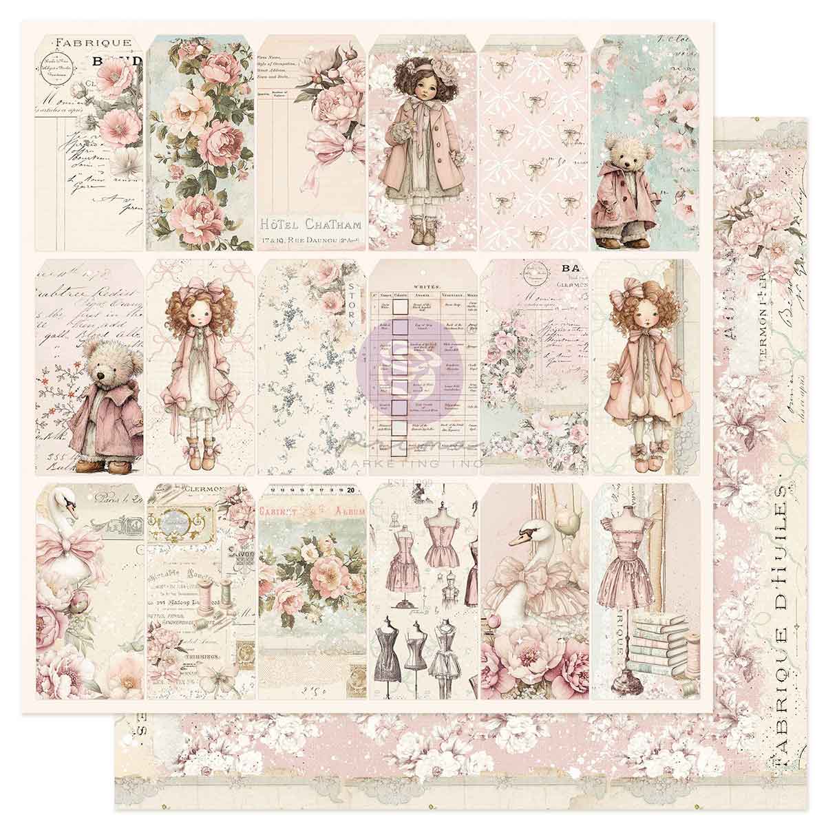 Buttons & Keepsakes Collection 12x12 Sheet - Found Treasures