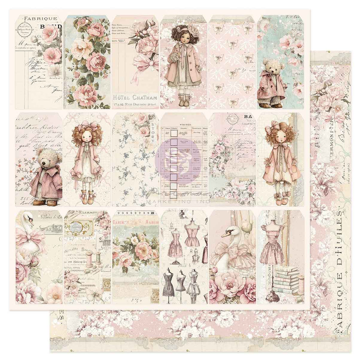 Buttons & Keepsakes Collection 12x12 Sheet - Found Treasures