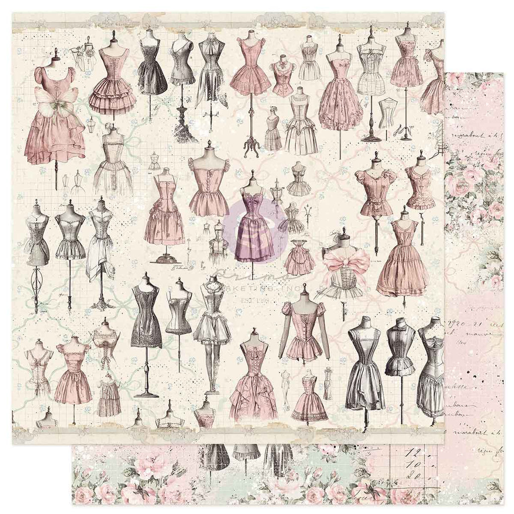 Buttons & Keepsakes Collection 12x12 Sheet - Elegant Keepsakes
