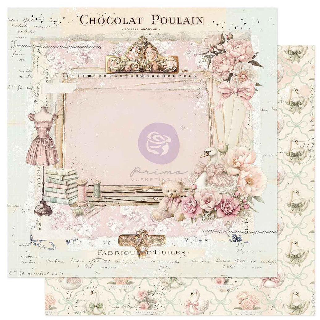 Buttons & Keepsakes Collection 12x12 Sheet - Treasured Heart