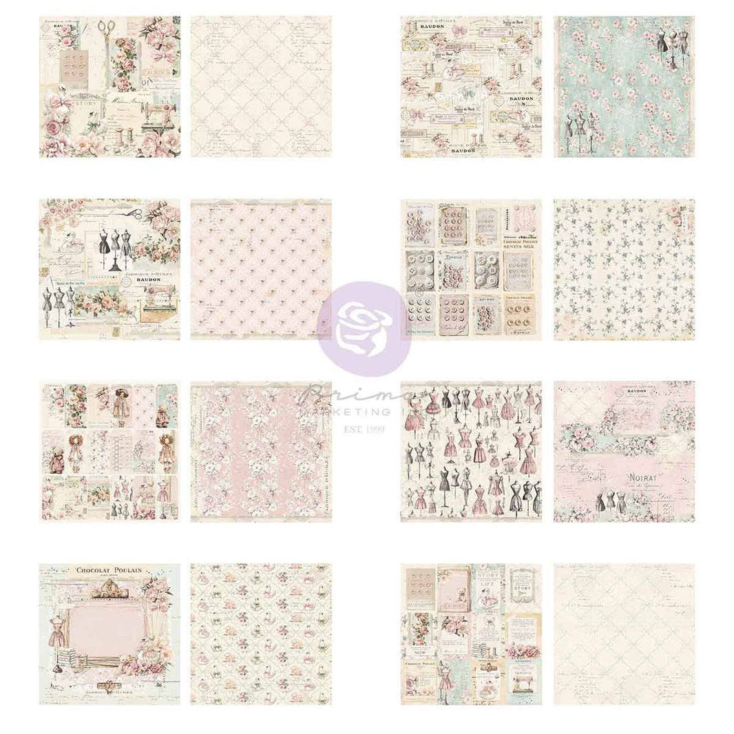 Buttons & Keepsakes Collection 12x12 Paper Pad