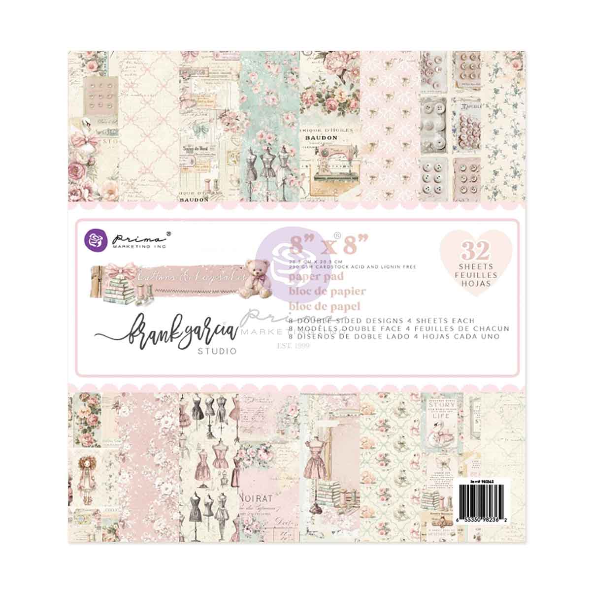 Buttons & Keepsakes Collection 8x8 Paper Pad