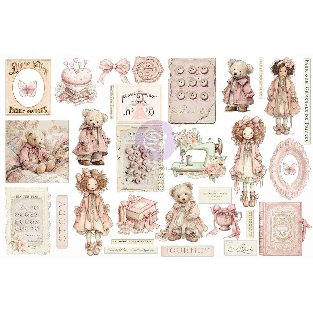 Buttons & Keepsakes Collection Ephemera - Quilted Memories