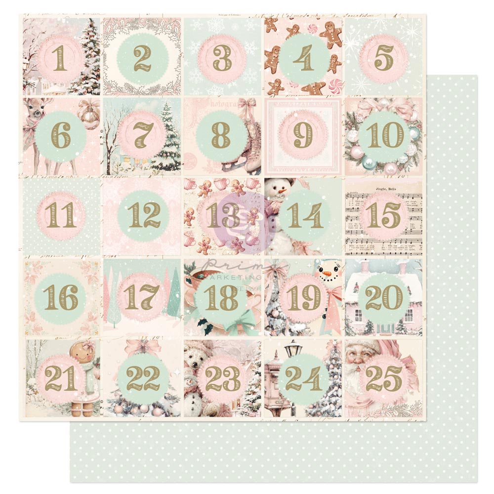 Christmas Blush Collection 12x12 Sheet - Countdown To The Magic