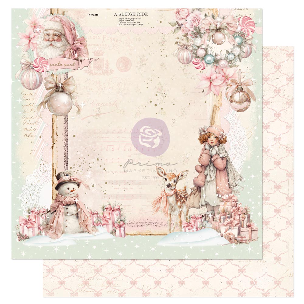 Christmas Blush Collection 12x12 Sheet - Santa Sweet