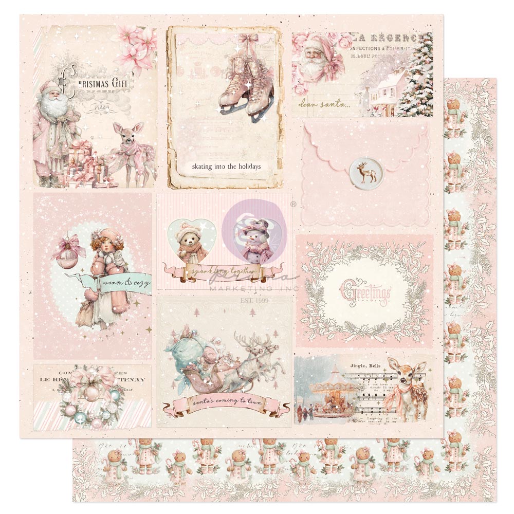 Christmas Blush Collection 12x12 Sheet - Sparkling Together