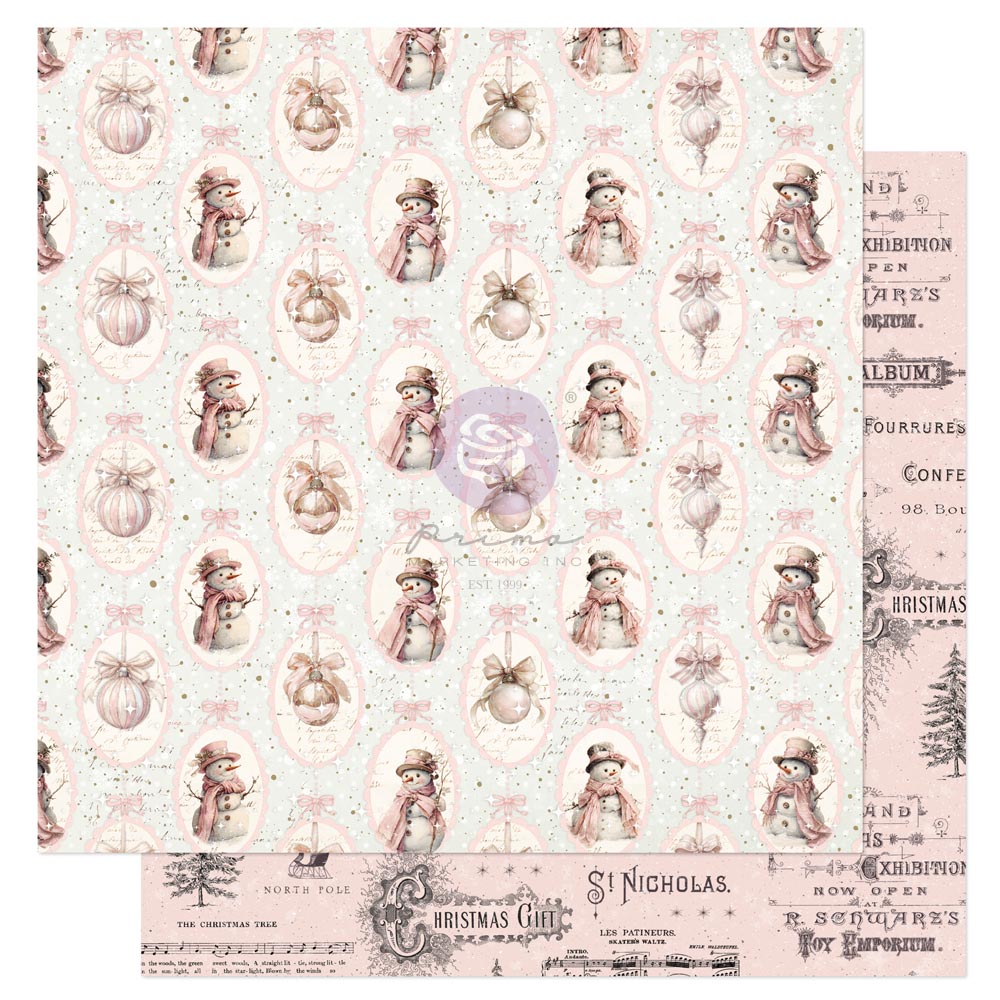 Christmas Blush Collection 12x12 Sheet - All Bundled Up