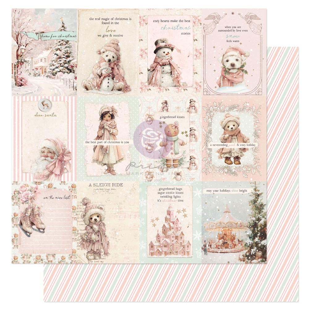 Christmas Blush Collection 12x12 Sheet - On The Nice List