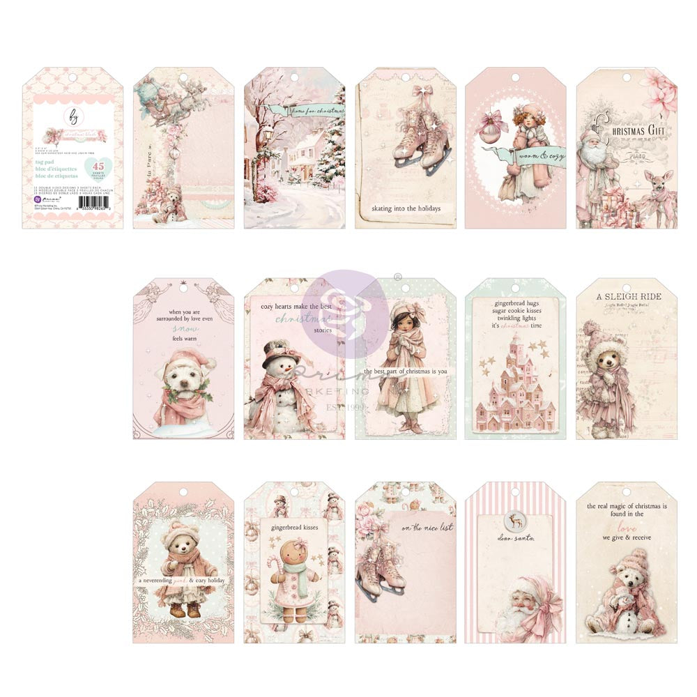 Christmas Blush Collection Tag Pad