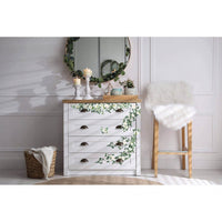 Decor Transfers® - Trellis Flowers - total sheet size 24x35, cut into 2 sheets