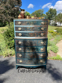 A1 Decoupage Fiber – Aged Patina – 1 sheet, A1 size, 8.5" x 13 "