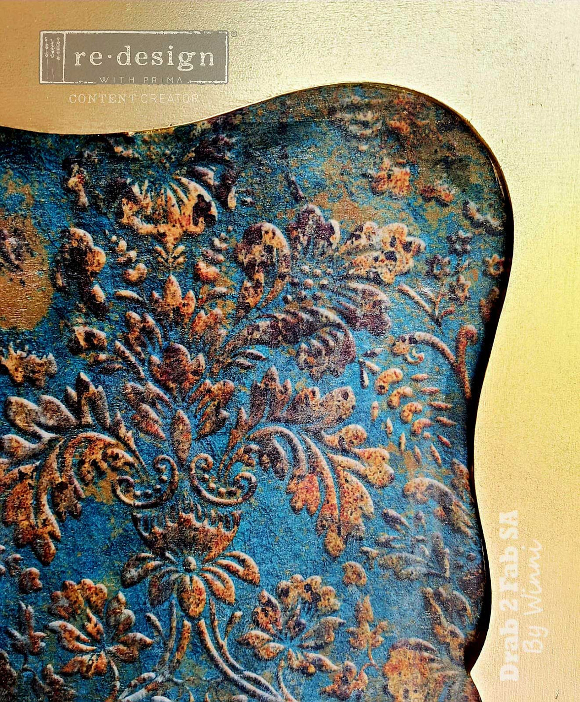A1 Decoupage Fiber – Aged Patina – 1 sheet, A1 size, 8.5" x 13 "