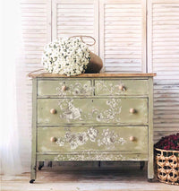 Alaina Toile Decor Transfer - French Inspired Transfer, Decor Transfer, 24″x35″, cut into 2 sheets