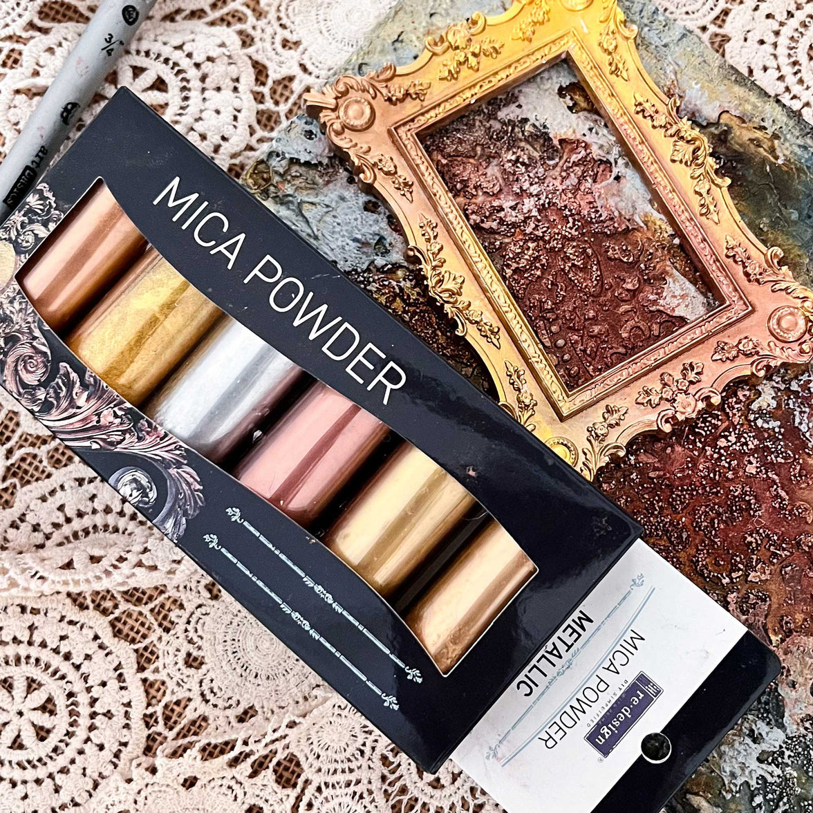 Decor Mica Powder Set - Metallic - 6 colors x 5g each