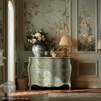 Decor Transfers® - Jardin Secret - Total sheet size 24"x35", cut into 4 sheets