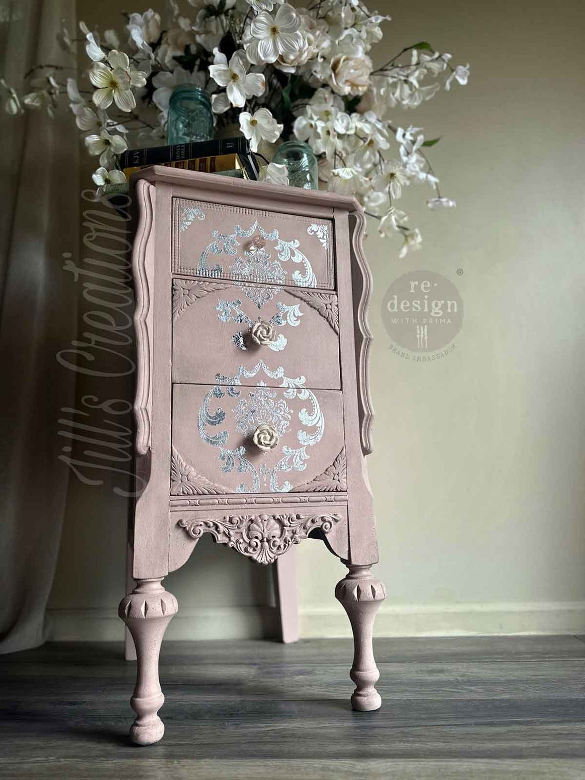 Silver House of Damask, Decor Foil Transfers® Kacha