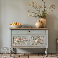Blush Blossoms Transfers - Pink Floral Decals for Up-cycling Projects