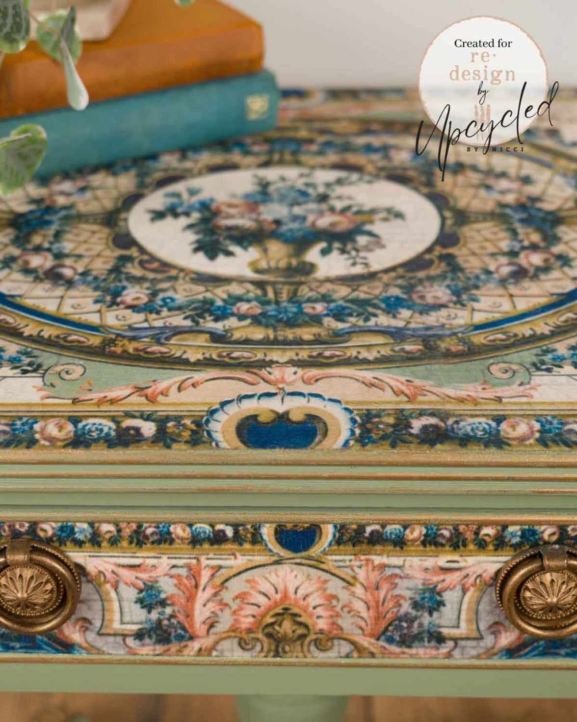 Double Delight Decoupage Fiber Paper Set - Serenade In Blue, French Inspired Paper