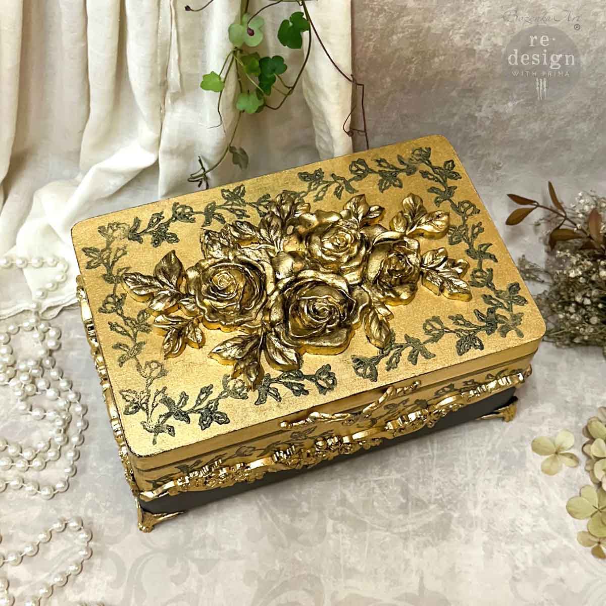 Decor Poly - Timeless Petals - 1 pc, 4.75"x8" (12.1cmx20.3cm)