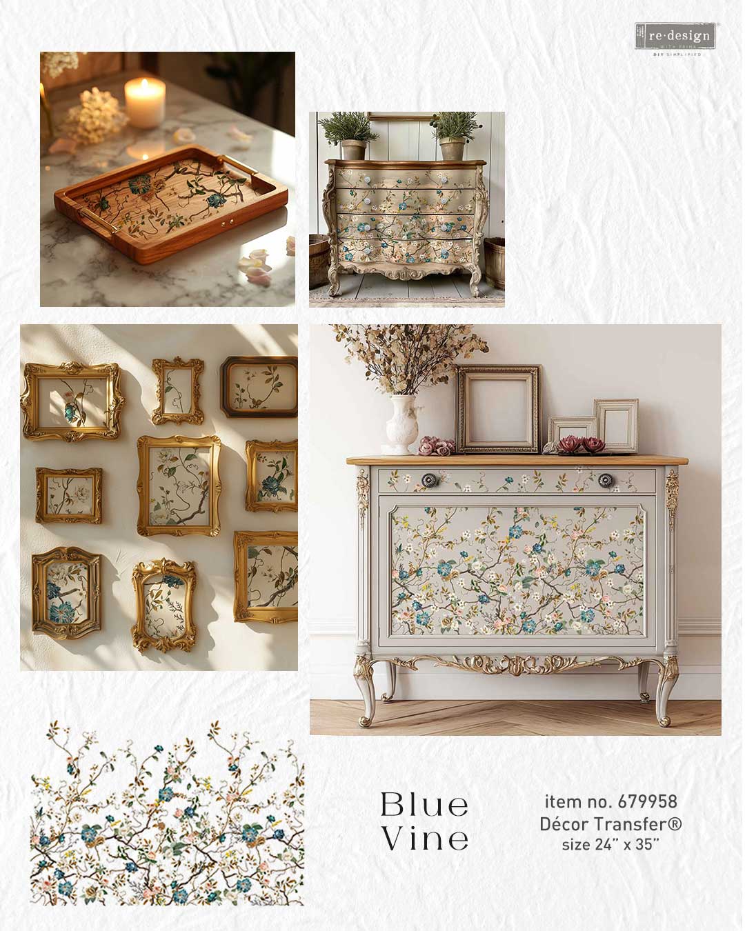 Decor Transfers® - Blue Vine
