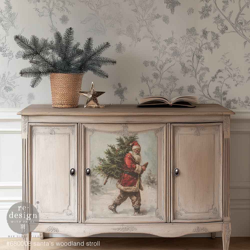 A3 Decoupage Fiber Pack - Santa'S Woodland Stroll