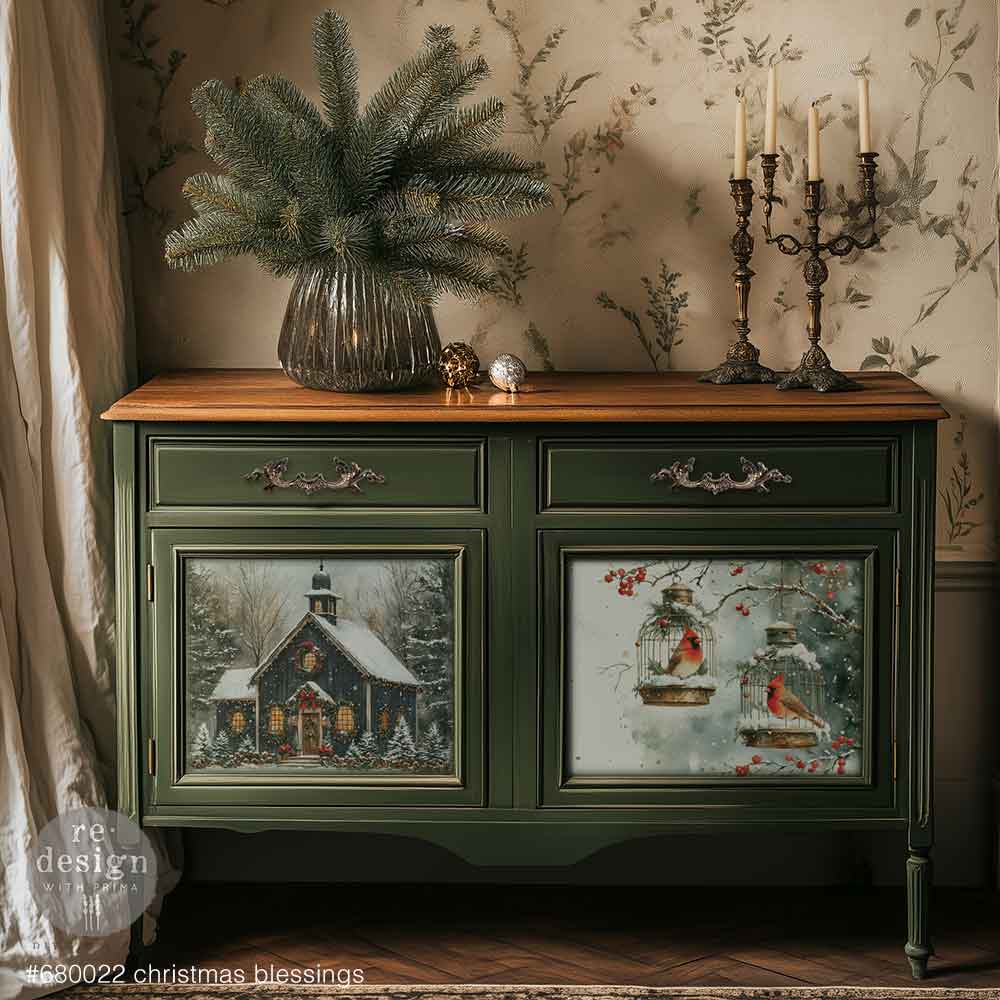 A3 Decoupage Fiber Pack - Christmas Blessings