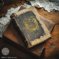 Label De Luxe Transfer, Middy Foil Transfers® Kacha - Label De Luxe - 2 sheets, 8.5"x11"