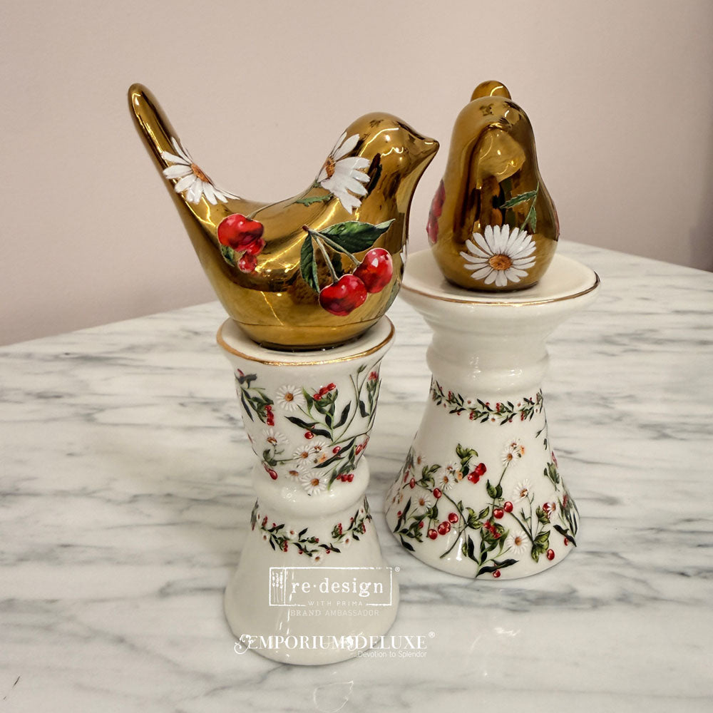 Luxe Transfers® - Daisy Cherry Delight