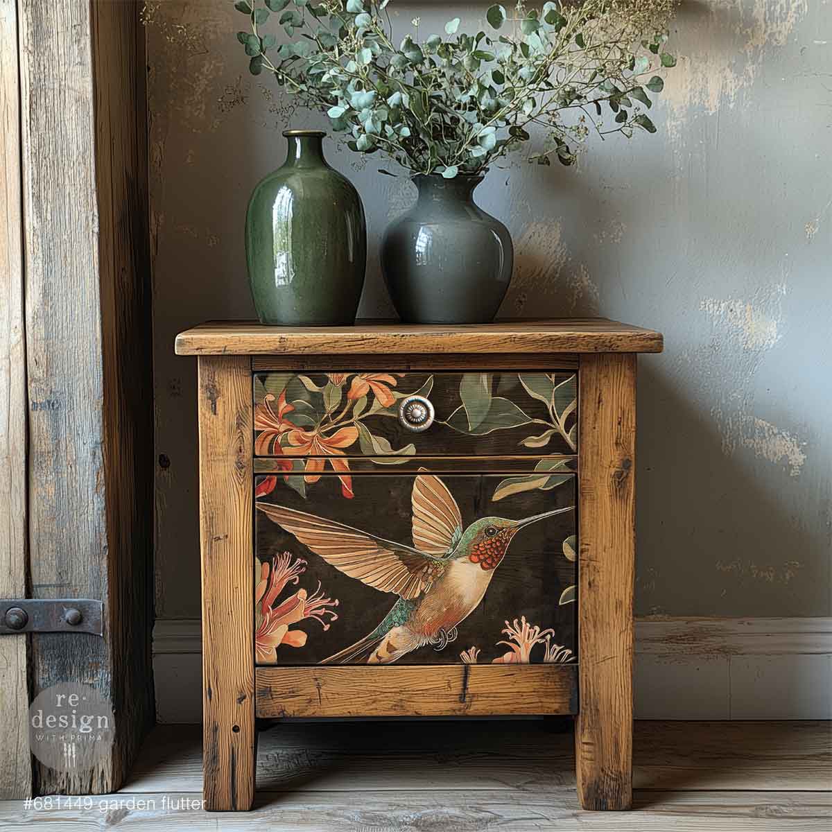 A3 Decoupage Fiber - Garden Flutter - 1 sheet, 11.7"x16.5"
