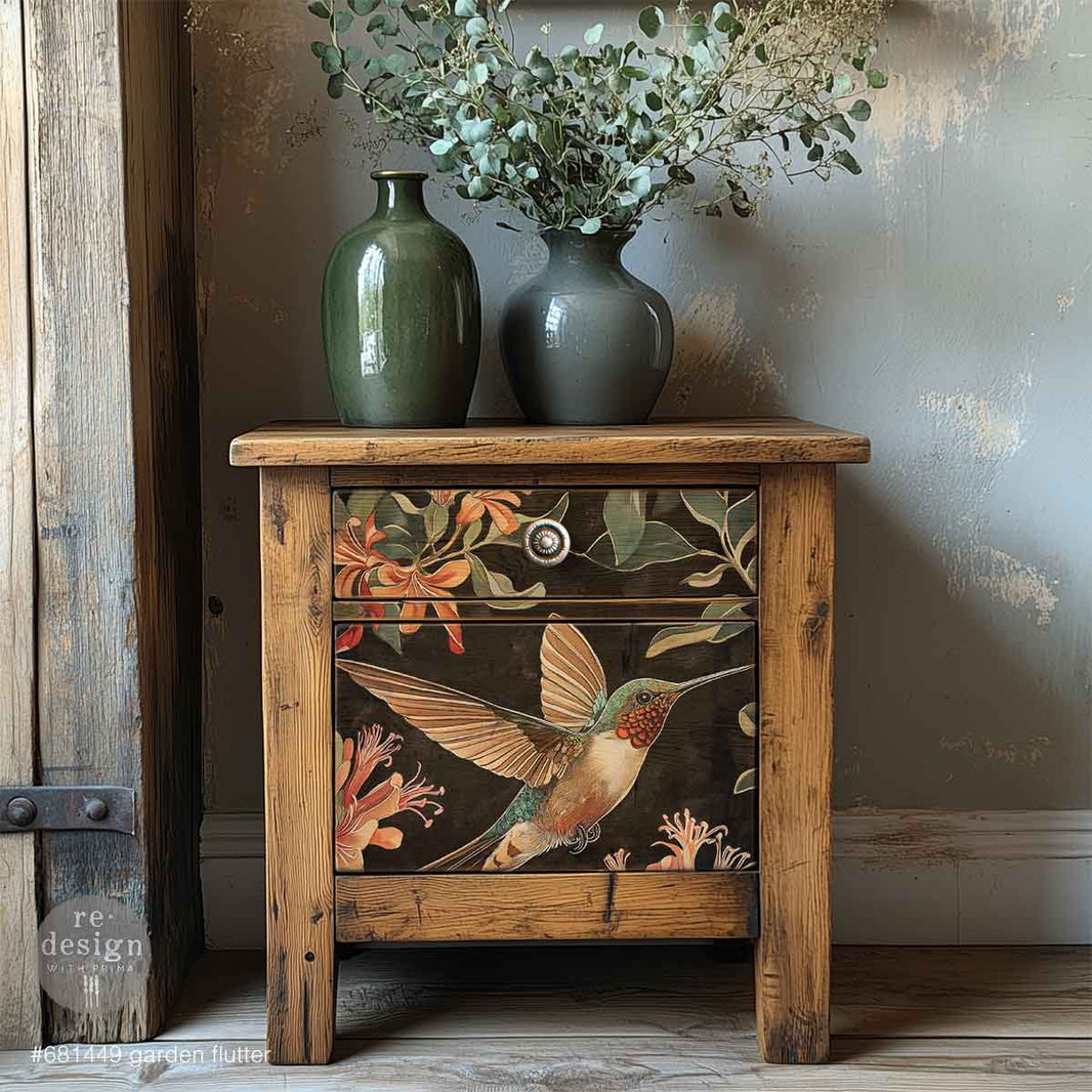 A3 Decoupage Fiber - Garden Flutter - 1 sheet, 11.7"x16.5"