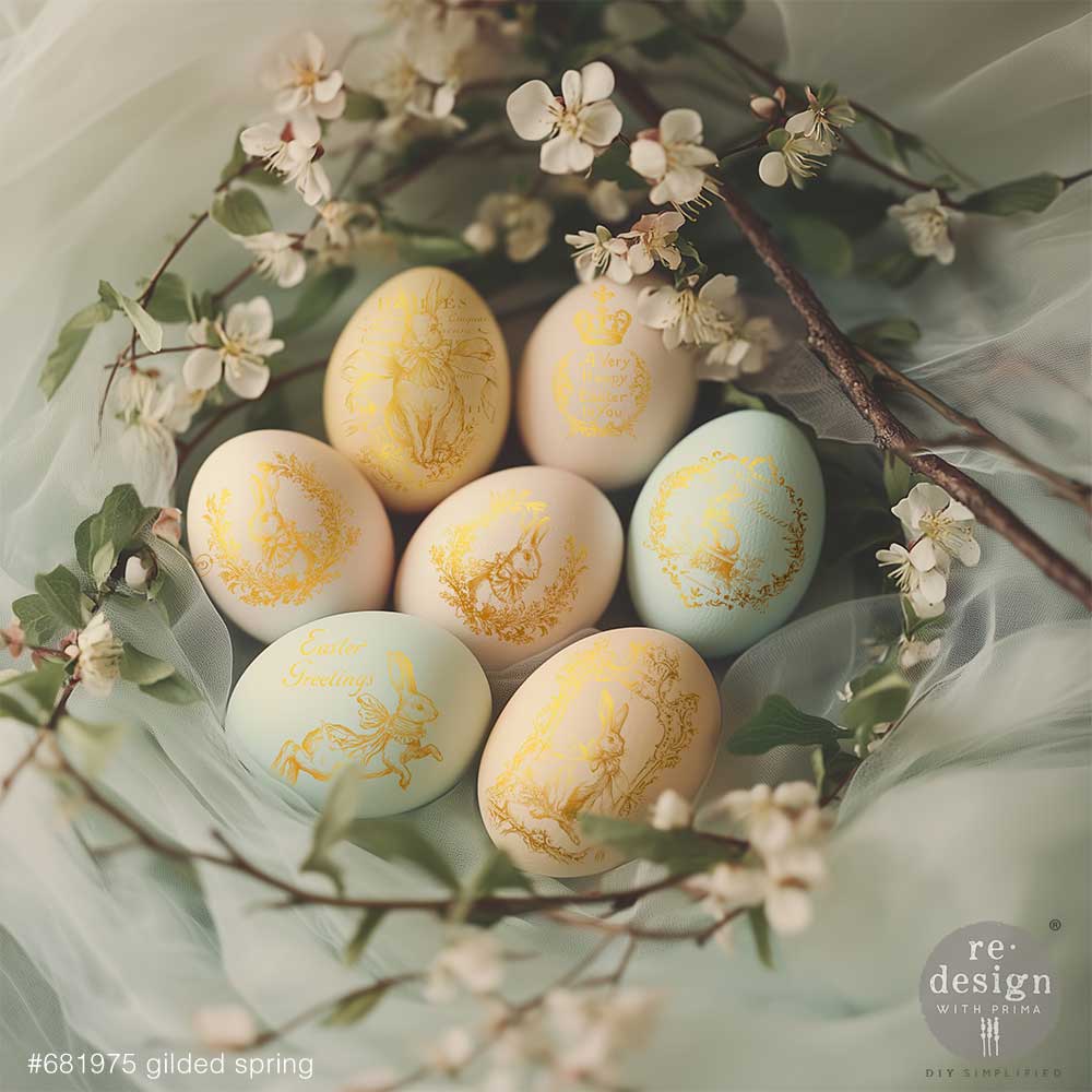 H2O Transfers Single Sheet Gold - Gilded Spring