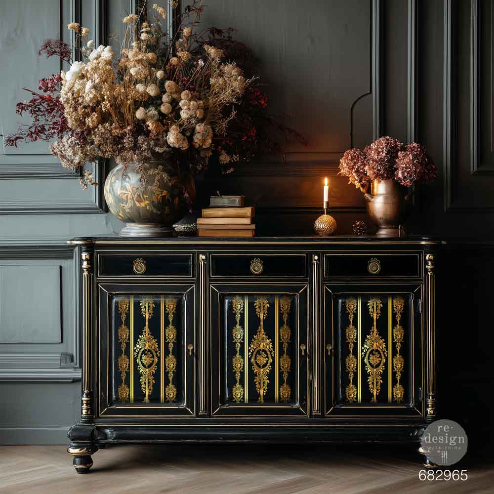 New! Chateau Filigree Transfer, Decor Transfers® Gold Foil - Chateau Filigree